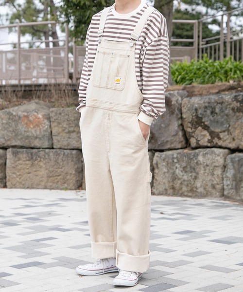 PairPair（ペアペア）の「ワッペン付きオーバーオール2（ユニセックス）（サロペット/オーバーオール・メンズ・オフホワイト/インディゴブルー/モカ/ブルー系その他・MEDIUM/LARGE）」の17枚目の写真