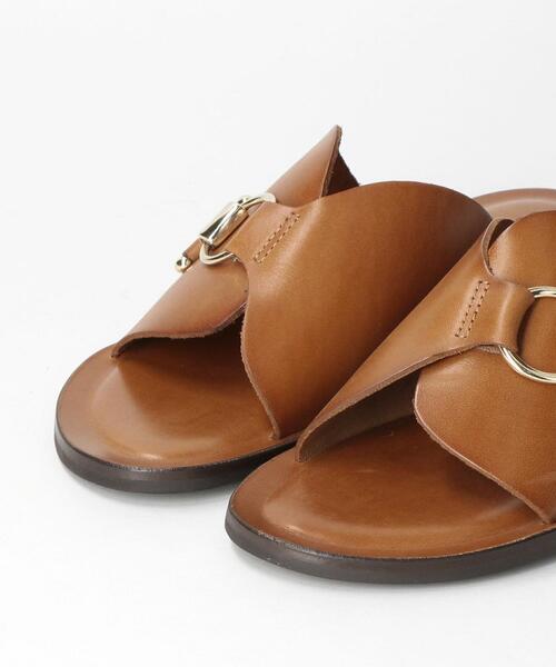 BEAUTY&YOUTH UNITED ARROWS（ビューティーアンドユースユナイテッドアローズ）の「＜CORSO ROMA 9＞バックルレザーサンダル ◆（サンダル・レディース・ブラック/ブラウン・38/35/36/37）」の6枚目の写真