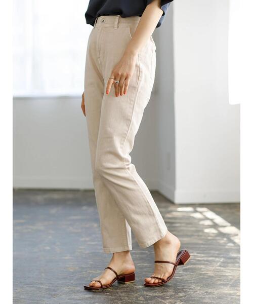 koe（コエ）の「洗い加工ツイルパンツ＊（その他パンツ・レディース・アイボリー/ベージュ・M）」の4枚目の写真