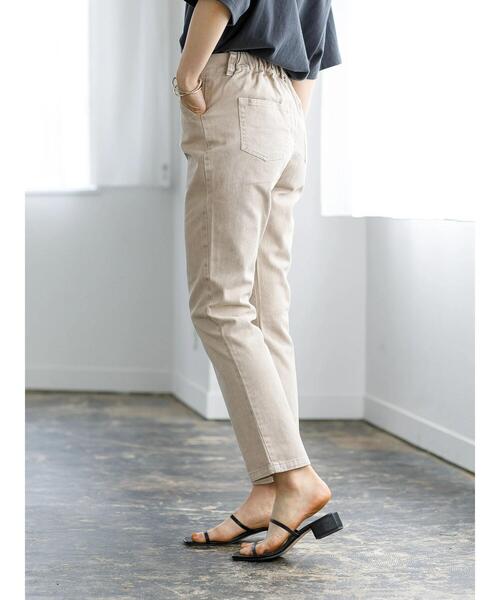 koe（コエ）の「洗い加工ツイルパンツ＊（その他パンツ・レディース・アイボリー/ベージュ・M）」の5枚目の写真