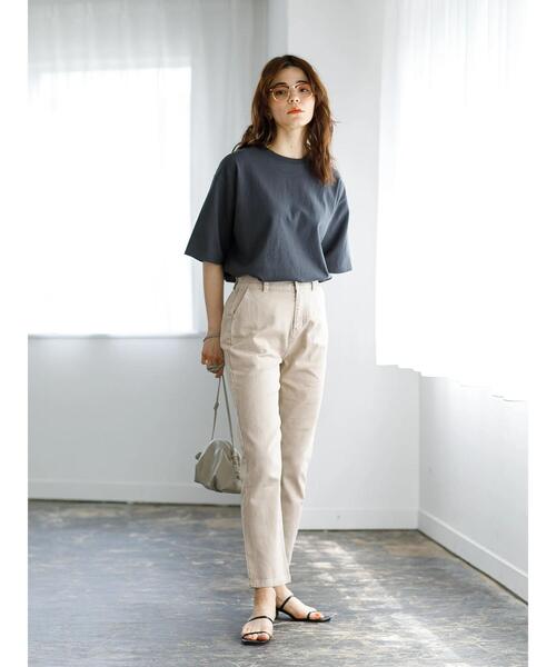 koe（コエ）の「洗い加工ツイルパンツ＊（その他パンツ・レディース・アイボリー/ベージュ・M）」の6枚目の写真