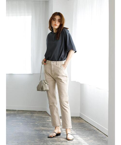 koe（コエ）の「洗い加工ツイルパンツ＊（その他パンツ・レディース・アイボリー/ベージュ・M）」の7枚目の写真