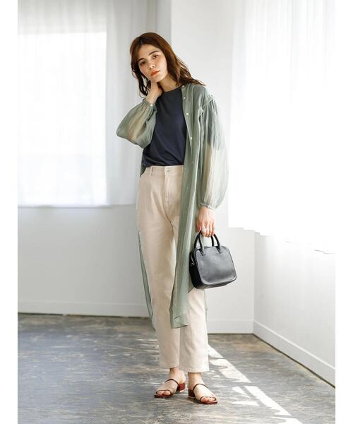 koe（コエ）の「洗い加工ツイルパンツ＊（その他パンツ・レディース・アイボリー/ベージュ・M）」の10枚目の写真