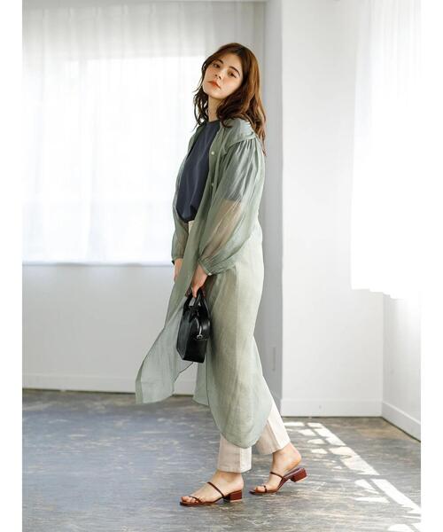 koe（コエ）の「洗い加工ツイルパンツ＊（その他パンツ・レディース・アイボリー/ベージュ・M）」の12枚目の写真