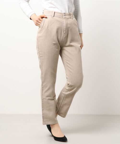 koe（コエ）の「洗い加工ツイルパンツ＊（その他パンツ・レディース・アイボリー/ベージュ・M）」の22枚目の写真