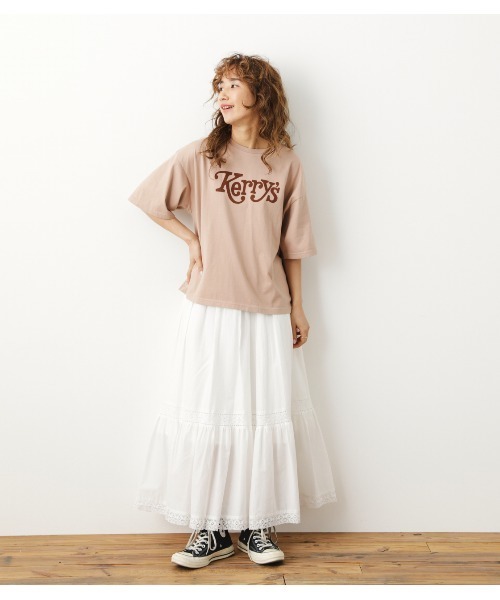 RODEO CROWNS WIDE BOWL(ロデオクラウンズワイドボウル)の「Kerry's Tシャツ(Tシャツ/カットソー・レディース・オフホワイト/ベージュ/ブラック・FREE)」の19枚目の写真