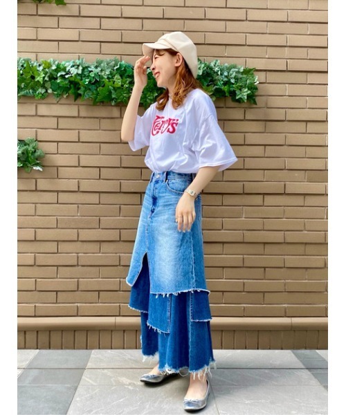 RODEO CROWNS WIDE BOWL(ロデオクラウンズワイドボウル)の「Kerry's Tシャツ(Tシャツ/カットソー・レディース・オフホワイト/ベージュ/ブラック・FREE)」の7枚目の写真