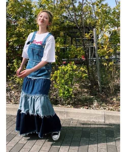 RODEO CROWNS WIDE BOWL(ロデオクラウンズワイドボウル)の「Kerry's Tシャツ(Tシャツ/カットソー・レディース・オフホワイト/ベージュ/ブラック・FREE)」の10枚目の写真