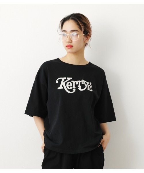 RODEO CROWNS WIDE BOWL(ロデオクラウンズワイドボウル)の「Kerry's Tシャツ(Tシャツ/カットソー・レディース・オフホワイト/ベージュ/ブラック・FREE)」の5枚目の写真