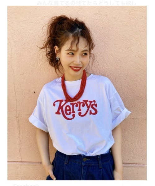RODEO CROWNS WIDE BOWL(ロデオクラウンズワイドボウル)の「Kerry's Tシャツ(Tシャツ/カットソー・レディース・オフホワイト/ベージュ/ブラック・FREE)」の17枚目の写真