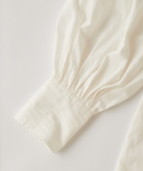 WHO'S WHO gallery（フーズフーギャラリー）の「ボリュームミニワンピ（シャツワンピース・レディース・ブラック/オフホワイト・FREE）」の15枚目の写真