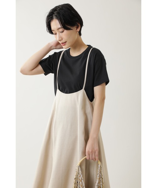 ROSE BUD(ローズバッド)の「ベーシックTシャツ(Tシャツ/カットソー・レディース・パープル/ホワイト/ブラック/ブルー・FREE)」の8枚目の写真