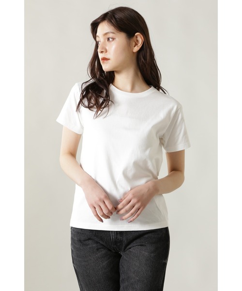 ROSE BUD(ローズバッド)の「ベーシックTシャツ(Tシャツ/カットソー・レディース・パープル/ホワイト/ブラック/ブルー・FREE)」の10枚目の写真