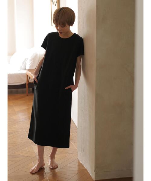 rem closet（レムクローゼット）の「クロスシームワンピース（ワンピース・レディース・ブラック/ベージュ・S）」の20枚目の写真