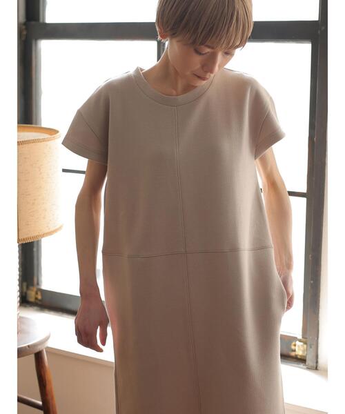 rem closet（レムクローゼット）の「クロスシームワンピース（ワンピース・レディース・ブラック/ベージュ・S）」の14枚目の写真