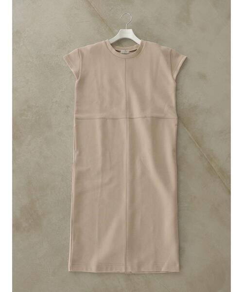 rem closet（レムクローゼット）の「クロスシームワンピース（ワンピース・レディース・ブラック/ベージュ・S）」の9枚目の写真