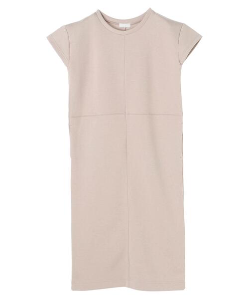 rem closet（レムクローゼット）の「クロスシームワンピース（ワンピース・レディース・ブラック/ベージュ・S）」の3枚目の写真