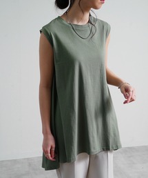 【Fizz/フィズ】 バックフレア ロングタンクトップ