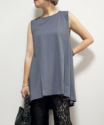 【Fizz/フィズ】 バックフレア ロングタンクトップ