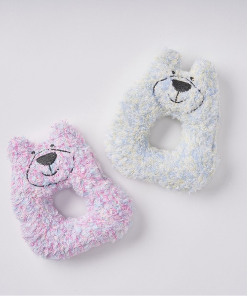 CUISINE HABITS（クイジーヌハビッツ）の「コットンキャンディカラー ラトル（ベビーギフト・キッズ・ピンク/アイボリー・フリー）」の5枚目の写真