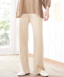 MATCH&more | ジャカードストレートパンツ(その他パンツ)