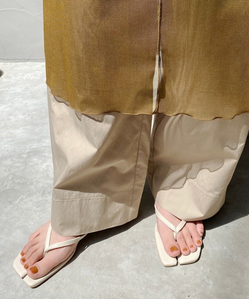 CAPRICIEUX LE'MAGE（カプリシューレマージュ）の「チュール後ろ開きワンピース（ワンピース・レディース・ネイビー/イエロー・FREE）」の10枚目の写真