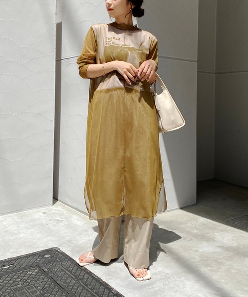 CAPRICIEUX LE'MAGE（カプリシューレマージュ）の「チュール後ろ開きワンピース（ワンピース・レディース・ネイビー/イエロー・FREE）」の20枚目の写真