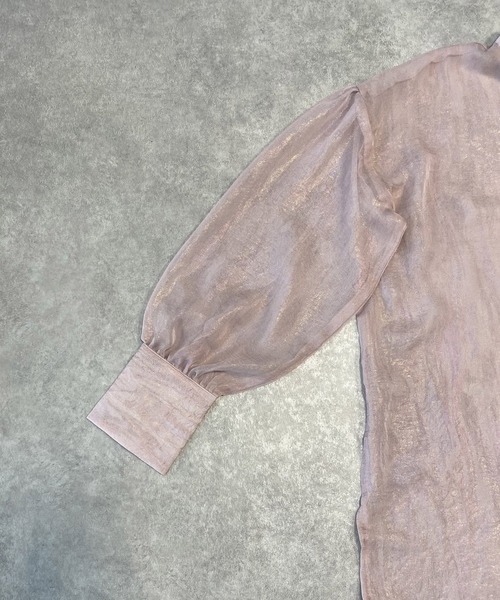 AS KNOW AS PINKY（アズノゥアズピンキー）の「お空広がるオーロラロングシャツ（シャツ/ブラウス・レディース・ホワイト/ブラック/サックスブルー/ピンク・FREE）」の17枚目の写真