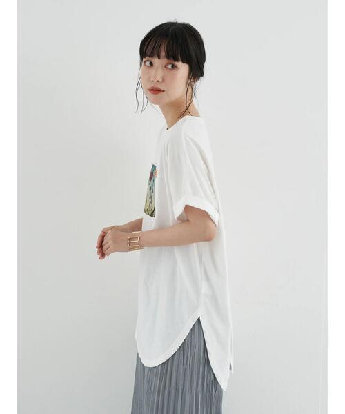 earth music&ecology（アースミュージックアンドエコロジー）の「A kind word ドルマンチュニック　＊（Tシャツ/カットソー・レディース・オフホワイト・FREE）」の6枚目の写真