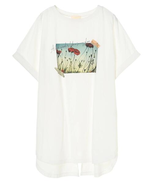 earth music&ecology（アースミュージックアンドエコロジー）の「A kind word ドルマンチュニック　＊（Tシャツ/カットソー・レディース・オフホワイト・FREE）」の17枚目の写真