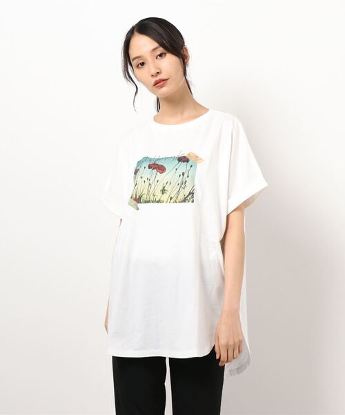 earth music&ecology（アースミュージックアンドエコロジー）の「A kind word ドルマンチュニック　＊（Tシャツ/カットソー・レディース・オフホワイト・FREE）」の18枚目の写真