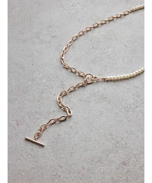 AMERICAN HOLIC（アメリカンホリック）の「パール&メタルチェーンマンテルネックレス（ネックレス・レディース・シルバー/ゴールド・FREE）」の10枚目の写真