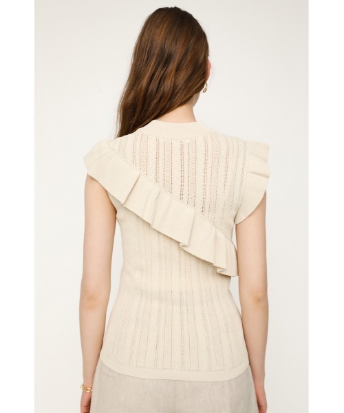 SLY（スライ）の「ASYMMETRY FRILL TOPS アシンメトリー フリル