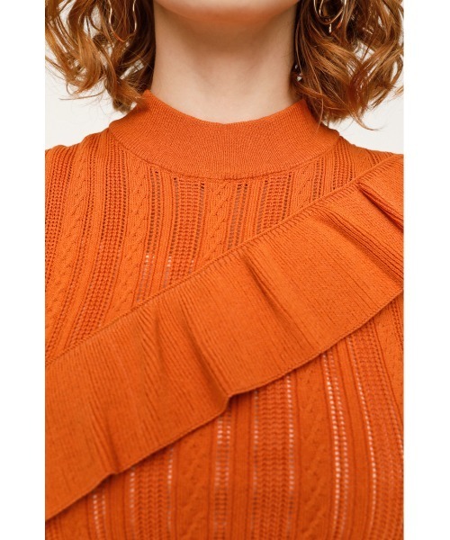 ウール　フリル　トップス FRONT ZIP FRILL トップス｜スライの通販｜&mall（アンドモール