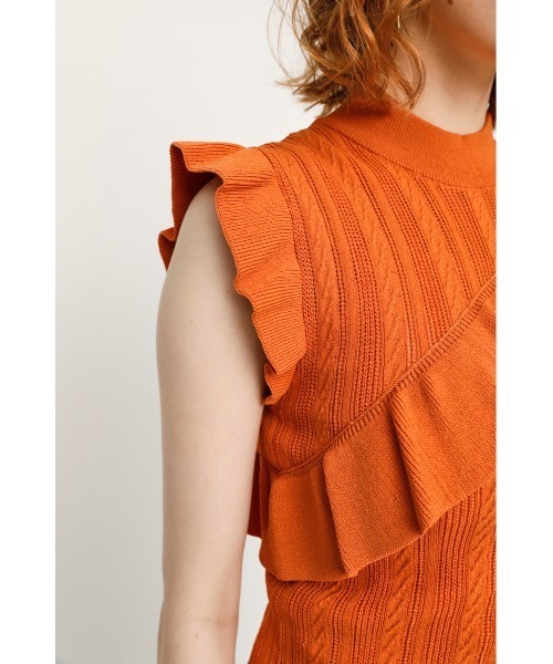 SLY（スライ）の「ASYMMETRY FRILL TOPS アシンメトリー フリル
