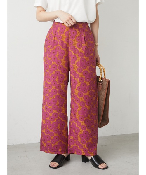 Green　Parks（グリーンパークス）の「アフリカン柄パンツ＊（その他パンツ・レディース・ブルー/ブラウン/ピンク/オレンジ・FREE）」の3枚目の写真