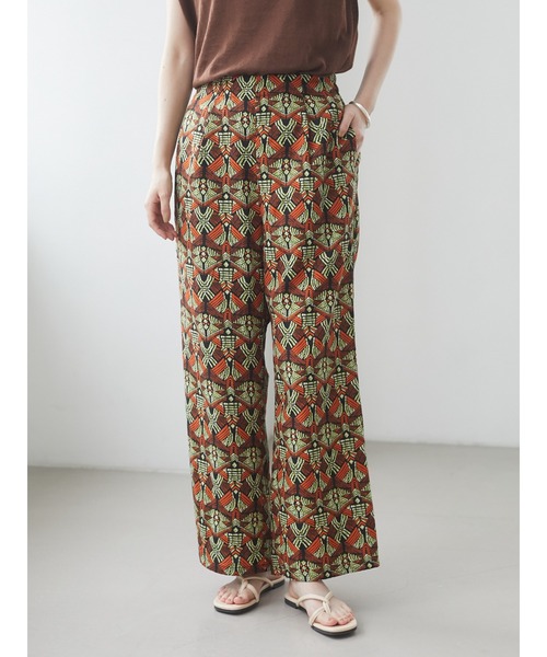 Green　Parks（グリーンパークス）の「アフリカン柄パンツ＊（その他パンツ・レディース・ブルー/ブラウン/ピンク/オレンジ・FREE）」の4枚目の写真