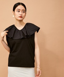 ADAM ET ROPE' | ビッグフリルカラーTEE(Tシャツ/カットソー)