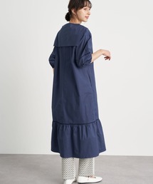 earth music&ecology | 【WEB限定】セーラーカラーボリュームワンピース ＊(ワンピース)