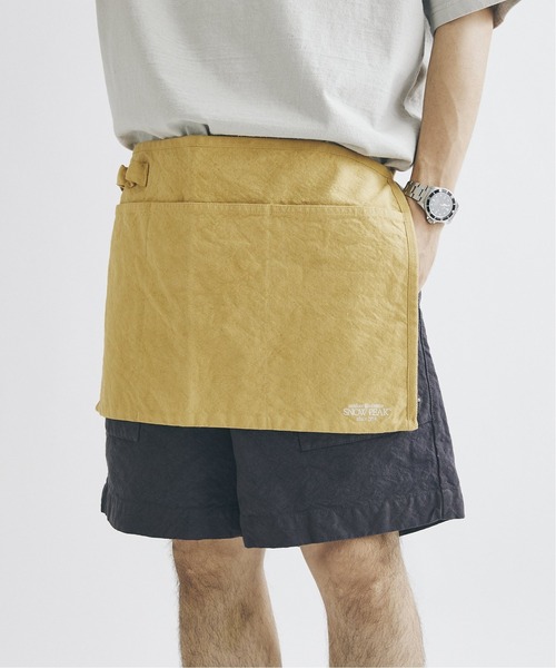 Snow Peak(スノーピーク)の「【Snow Peak×JOURNAL STANDARD】別注 リサイクルコットン エプロン(エプロン・メンズ・ブラック/イエロー/ナチュラル・FREE)」の11枚目の写真