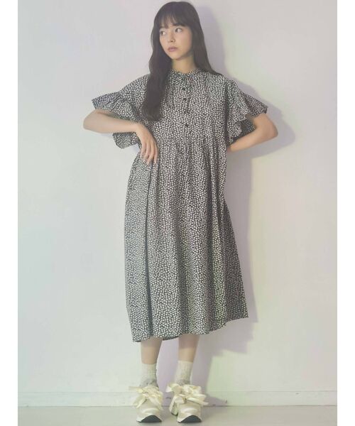 merry jenny（メリージェニー）の「フリルスリーブルーズワンピース（ワンピース・レディース・ブラック/レッド・FREE）」の15枚目の写真