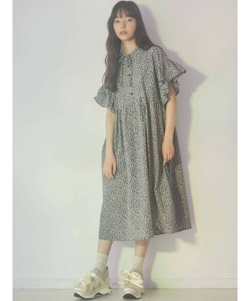 merry jenny（メリージェニー）の「フリルスリーブルーズワンピース（ワンピース・レディース・ブラック/レッド・FREE）」の21枚目の写真