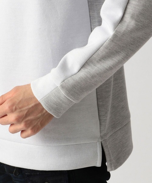 HIDEAWAYS NICOLE（ハイダウェイニコル）の「ダブルフェイスプルオーバーパーカ（パーカー・メンズ・ブラック×グレー/ホワイト×グレー/ホワイト系その他/グレー系その他/ネイビー系・MEDIUM/LARGE/X-LARGE）」の6枚目の写真