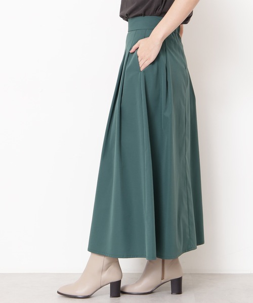 N.（N. Natural Beauty Basic）（エヌエヌナチュラルビューティーベーシック）の「◆タックフレアロングスカート（スカート・レディース・ピンク/グリーン/モカ・MEDIUM）」の11枚目の写真