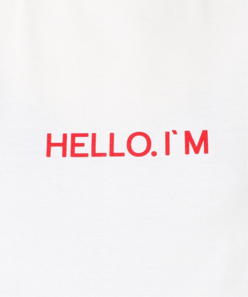 SLOBE IENA（スローブイエナ）の「HELLO.IMロンTEE【手洗い可能】◆（Tシャツ/カットソー・レディース・ホワイト/ベージュ・FREE）」の8枚目の写真