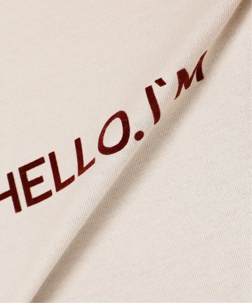 SLOBE IENA（スローブイエナ）の「HELLO.IMロンTEE【手洗い可能】◆（Tシャツ/カットソー・レディース・ホワイト/ベージュ・FREE）」の12枚目の写真