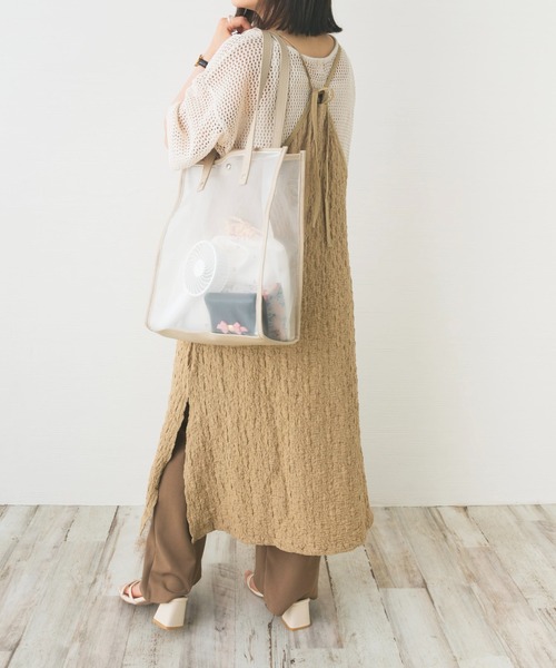 nemne store（ネンネストア）の「花束とジャガードキャミワンピース（ワンピース・レディース・ベージュ/ブラック/ライトグリーン/オフホワイト・F）」の9枚目の写真