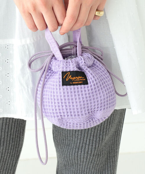 BEAMS BOY(ビームスボーイ)の「Napron × BEAMS BOY / ワッフル マイクロ ペイシェント バッグ(バックパック/リュック・レディース・ミント/ラベンダー/レッド系その他・ONE SIZE)」の3枚目の写真