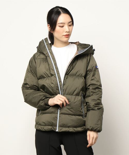 KRIFF MAYER Lady's Collection（クリフメイヤーレディースコレクション）の「NANGAコラボレトロダウンJKT（ダウンジャケット/コート・レディース・ブラック/ベージュ/カーキ/ネイビー・LARGE/MEDIUM）」の4枚目の写真