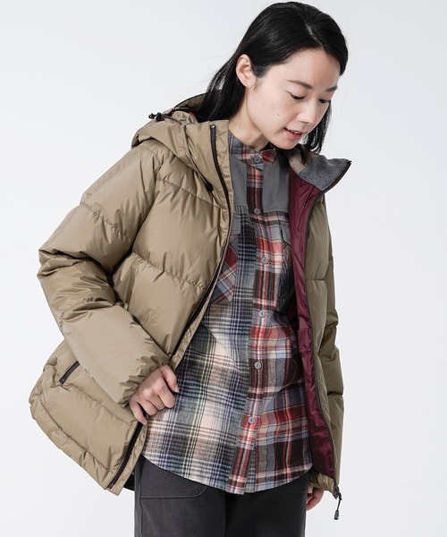 KRIFF MAYER Lady's Collection（クリフメイヤーレディースコレクション）の「NANGAコラボレトロダウンJKT（ダウンジャケット/コート・レディース・ブラック/ベージュ/カーキ/ネイビー・LARGE/MEDIUM）」の3枚目の写真